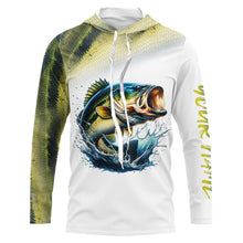 Load image into Gallery viewer, Bass Fishing Customize Name 3D All Over Printed Shirts, Fishing Gift For Father, Men, Women And Kid NQS351