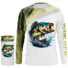 Load image into Gallery viewer, Bass Fishing Customize Name 3D All Over Printed Shirts, Fishing Gift For Father, Men, Women And Kid NQS351