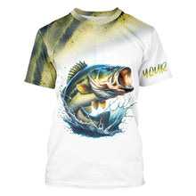 Load image into Gallery viewer, Bass Fishing Customize Name 3D All Over Printed Shirts, Fishing Gift For Father, Men, Women And Kid NQS351