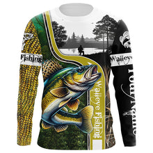 Load image into Gallery viewer, Walleye Fishing Customize name 3D All Over Printed Shirts Personalized Fishing Gift - NQS224