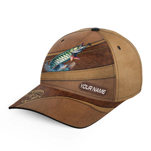 Musky Muskellunge fishing hats for men, women custom name baseball best muskie fishing hat NQS4940