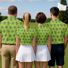 Load image into Gallery viewer, Funny Green Frog pattern Golf polo shirt for men Custom mens golf top, personalized golf gifts NQS11284