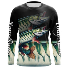 Load image into Gallery viewer, Musky fishing Customize name All over print shirts personalized fishing gift, Muskie fishing jerseys NQS225