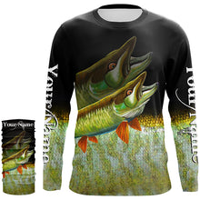 Load image into Gallery viewer, Musky fishing Customize name All over print shirts personalized fishing gift - NQS225