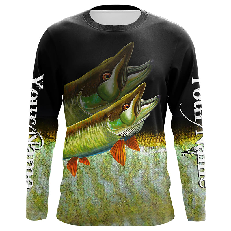 Musky fishing Customize name All over print shirts personalized fishing gift - NQS225