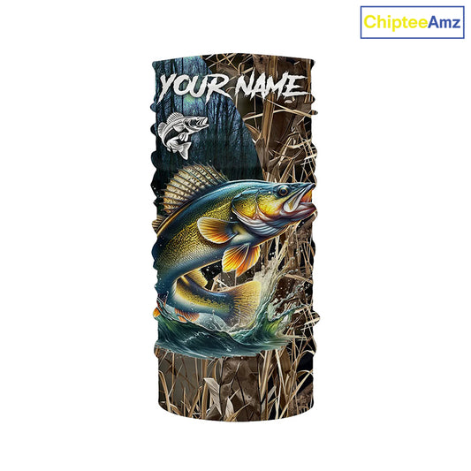Walleye Fishing Custom Name 3D All Over Printed Camo Fishing Shirts, Personalized Fishing Gift NQS293