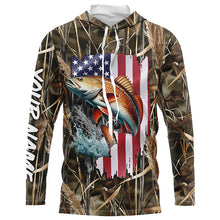 Load image into Gallery viewer, American Redfish fishing camo custom fishing shirts for men, women, kid NQS1033