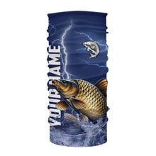 Load image into Gallery viewer, Carp Fishing blue lightning jerseys custom performance Long Sleeve tournament fishing shirts NQS9235