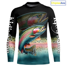 Load image into Gallery viewer, Rainbow Trout fishing scales Custom sun protection personalized fishing gifts, Trout fishing jerseys NQS11302