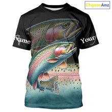 Load image into Gallery viewer, Rainbow Trout fishing scales Custom sun protection personalized fishing gifts, Trout fishing jerseys NQS11302