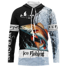 Load image into Gallery viewer, Redfish puppy Drum Ice Fishing 3D All Over Printed Shirts For Fisherman, Redfish fishing jerseys NQS304