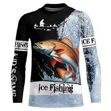 Load image into Gallery viewer, Redfish puppy Drum Ice Fishing 3D All Over Printed Shirts For Fisherman, Redfish fishing jerseys NQS304