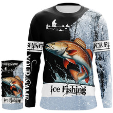 Load image into Gallery viewer, Redfish puppy Drum Ice Fishing 3D All Over Printed Shirts For Fisherman, Redfish fishing jerseys NQS304