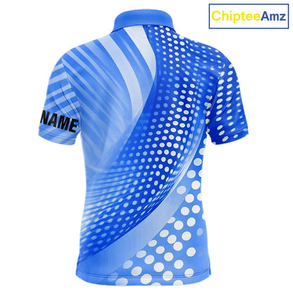 Blue Mens golf polo shirts custom team golf tops for men, personalized golf gifts NQS11533