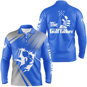 Personalized the Golf father Polo Shirts for Men Blue golf shirts, gifts for golf lovers NQS7672