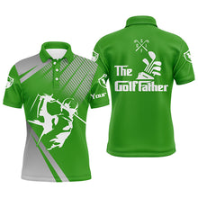 Load image into Gallery viewer, Personalized the Golf father Polo Shirts for Men Green golf shirts, gifts for dad golfer father&#39;s day NQS7673