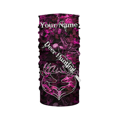 Love Deer Hunting Pink Camo Customize Name 3D All Over Printed Shirts Personalized Hunting gifts NQS903