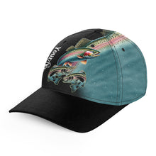 Load image into Gallery viewer, Rainbow trout fishing Custom fishing hat Unisex Fishing Baseball Angler hat cap NQS1887