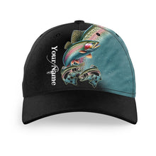 Load image into Gallery viewer, Rainbow trout fishing Custom fishing hat Unisex Fishing Baseball Angler hat cap NQS1887