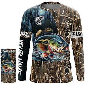 Bass Fishing Customize name All over printed shirts - personalized fishing shirts for fisherman- NQS333