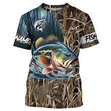 Load image into Gallery viewer, Bass Fishing Customize name All over printed shirts - personalized fishing shirts for fisherman- NQS333