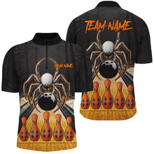 Load image into Gallery viewer, Funny Spider Halloween Bowling Shirts For Men Custom Bowling Team Jerseys, Halloween Bowling Outfits NQS8569