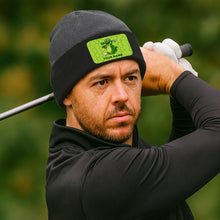 Load image into Gallery viewer, Funny Alligator Golf Knit Beanie Hat, Custom Name Rectangle Patch Golf Beanie Hat, Golf Gifts NQS10782