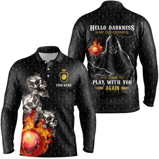 personalized bowling shirt for men – custom name design side view