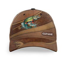 Load image into Gallery viewer, Northern Pike fishing hats for men, women custom name baseball best Pike fisherman fishing hats NQS8623