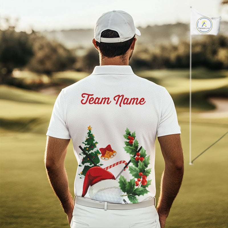 Christmas golf ball clubs Men's polo golf shirts Custom Christmas team golf jerseys NQS10805