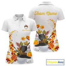 Load image into Gallery viewer, Autumn golf ball clubs Women&#39;s polo golf shirts Custom Thanksgiving team golf jerseys NQS10806