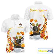 Load image into Gallery viewer, Autumn golf ball clubs Men&#39;s polo golf shirts Custom Thanksgiving team golf jerseys NQS10806