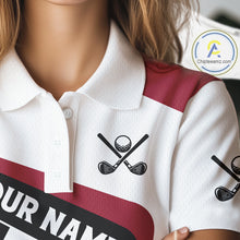Load image into Gallery viewer, Personalized Maryland flag Women golf polo shirts custom patriotic ladies golf outfit NQS11386