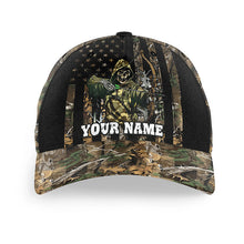 Load image into Gallery viewer, Bow hunting reaper camo American flag Custom hunting hat Unisex bow hunting Baseball hat NQS8872