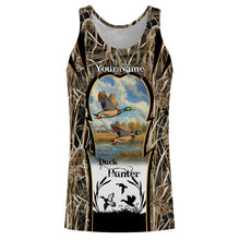 Load image into Gallery viewer, Mallard Duck hunting waterfowl camo hunting custom name 3D all over printed shirts NQSD51