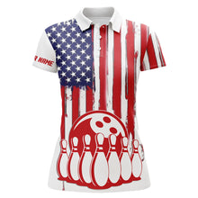 Load image into Gallery viewer, Custom bowling shirt for women – personalized team jersey front view
