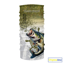 Load image into Gallery viewer, Bass fishing scales pattern Custom performance long sleeve Fishing Shirts, Bass Fishing jersey NQS10087