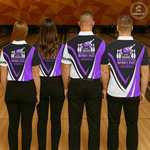 Load image into Gallery viewer, Custom bowling polo shirts for women I'm not swearing, I'm using my bowling words purple bowl shirts NQS7434