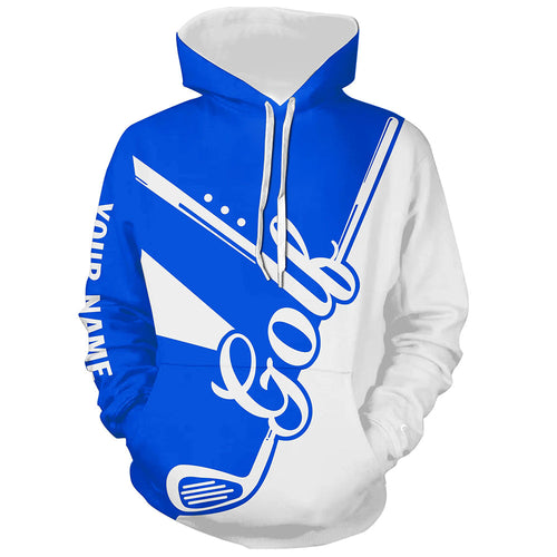 Blue and white golf clubs Golf Hoodies custom golf hoodie apparel for men, women NQS9141