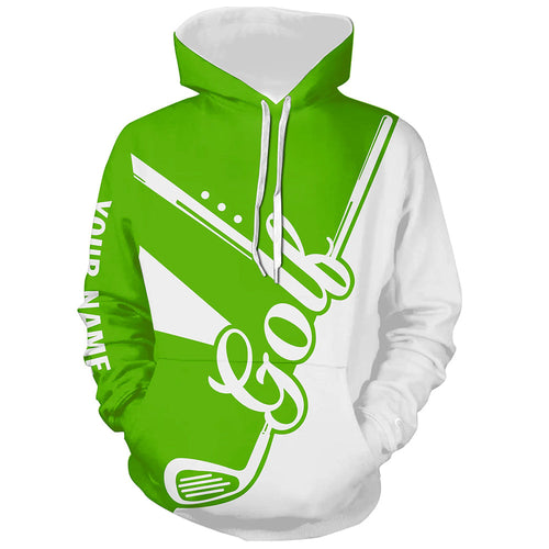 Green and white golf clubs Golf Hoodies custom golf hoodie apparel for men, women NQS9142