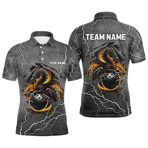 Lightning Thunder Custom Dragon Bowling Team Shirts Men Bowling League Jerseys Bowler Outfit NQS8691