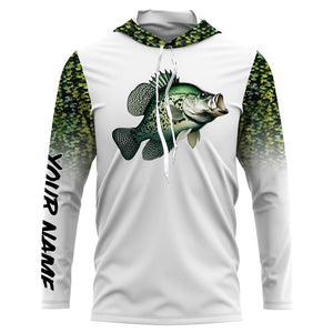 Crappie Fishing green scales 3D All Over print shirts personalized fishing apparel NQS575