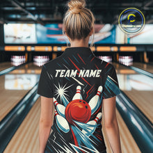 Load image into Gallery viewer, Lightning Thunder Retro Bowling Shirts For Women Custom Bowling Team League Jersey, Gift For Bowlers NQS10867