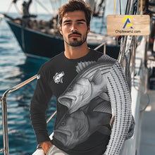 Load image into Gallery viewer, Striped Bass performance Fishing Shirts Custom Striper Fishing Long Sleeve Tournament Fishing Shirts NQS10113