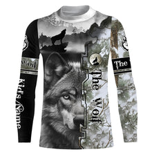 Load image into Gallery viewer, The Wolf Winter Camo Predators Hunting Customize Name 3D All Over Printed Shirts Personalized gifts NQS717