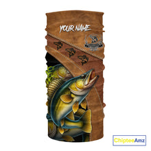 Load image into Gallery viewer, Walleye fishing UV protection custom name fishing shirts, performance shirts for men, women, kid NQS10265