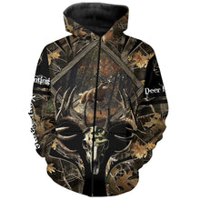 Load image into Gallery viewer, Deer Hunting Skull Camo Reaper Customize Name 3D All Over Printed Shirts Personalized gift NQS721