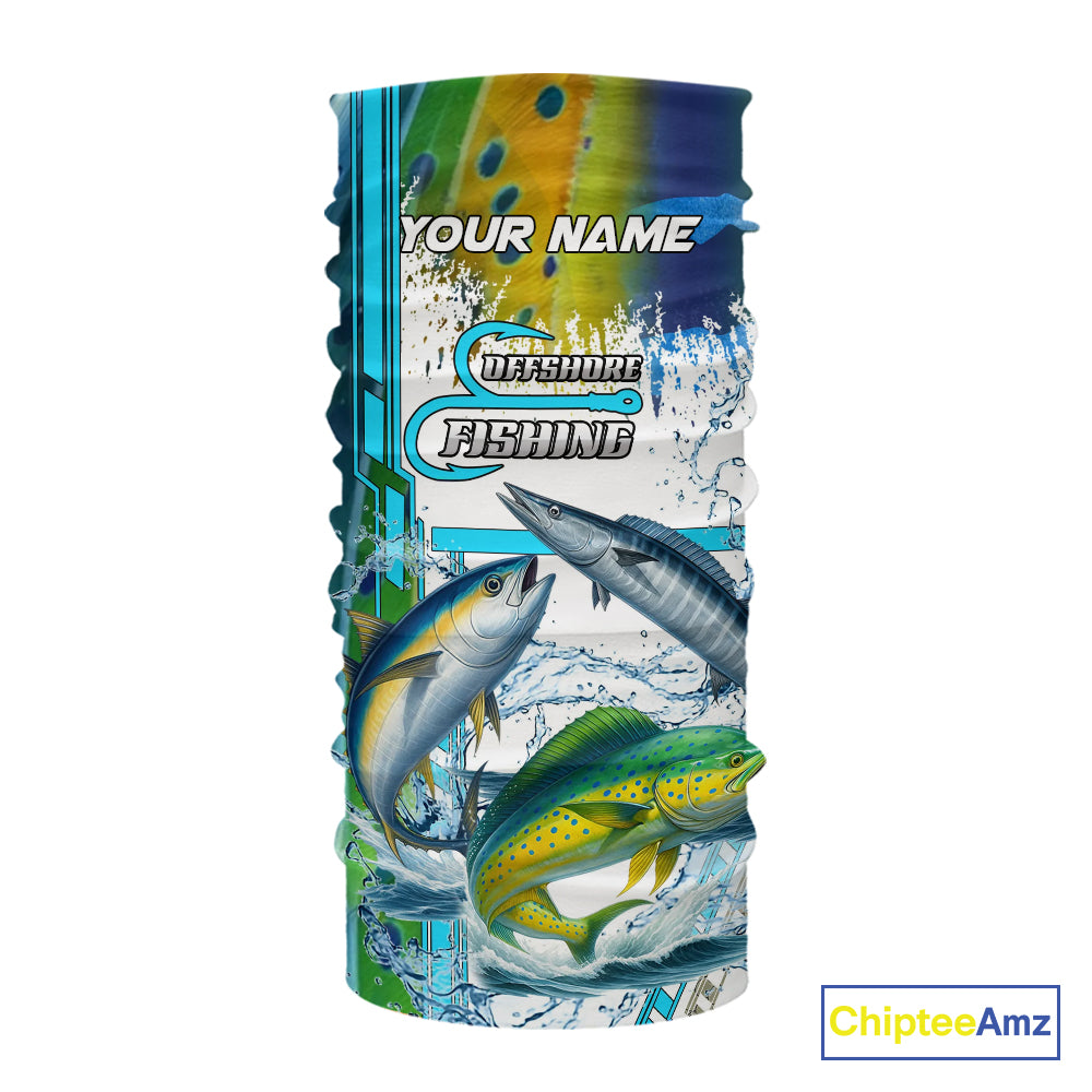 Mahi Mahi, Wahoo, Tuna slam fishing scales custom fishing team jerseys, Offshore fishing apparel NQS9997