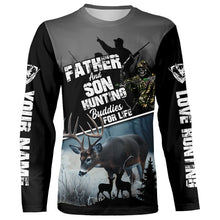 Load image into Gallery viewer, Father and Son Hunting Buddies For Life Deer Hunting bow hunter Grim Reaper Custom Name hunting apparel NQS744