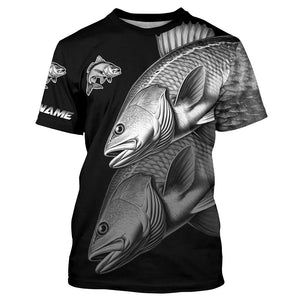 Redfish performance Fishing Shirts Custom Red Drum Fishing Long Sleeve Tournament Fishing Shirts NQS7680